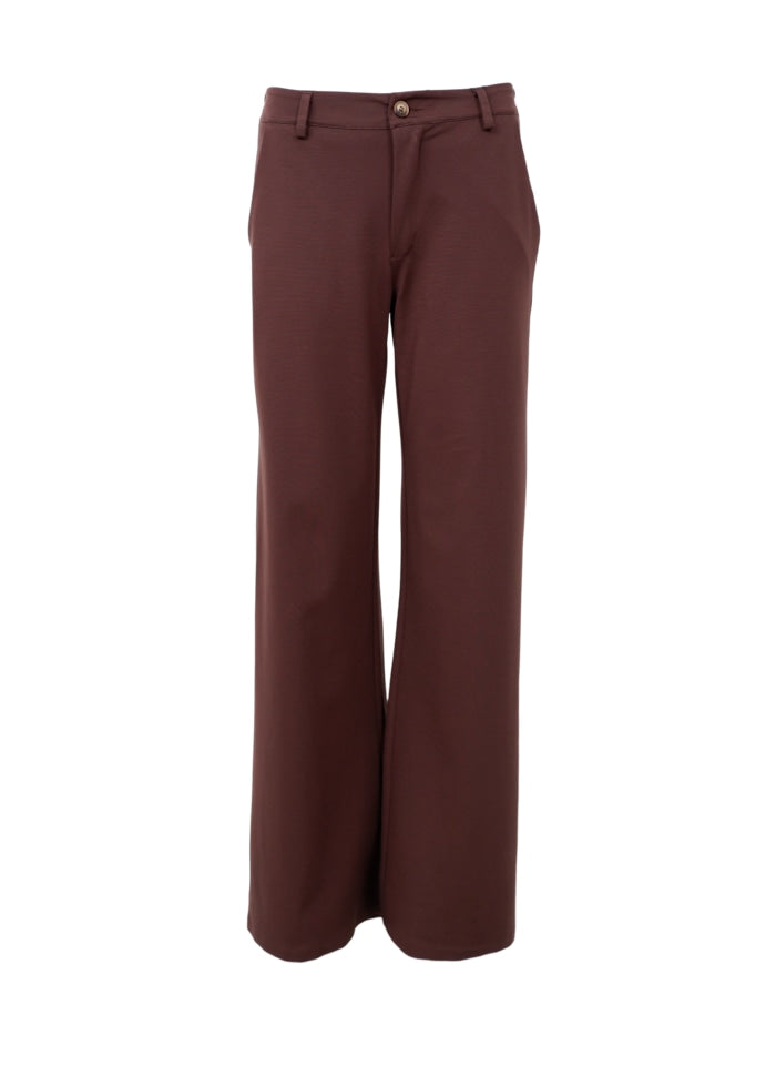 BLACK COLOUR BOX PANT DAVI COFFEE 40985