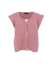 Indlæs billede til gallerivisning BLACK COLOUR VEST 1217 WINTER ROSE
