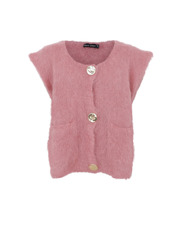 BLACK COLOUR VEST 1217 WINTER ROSE