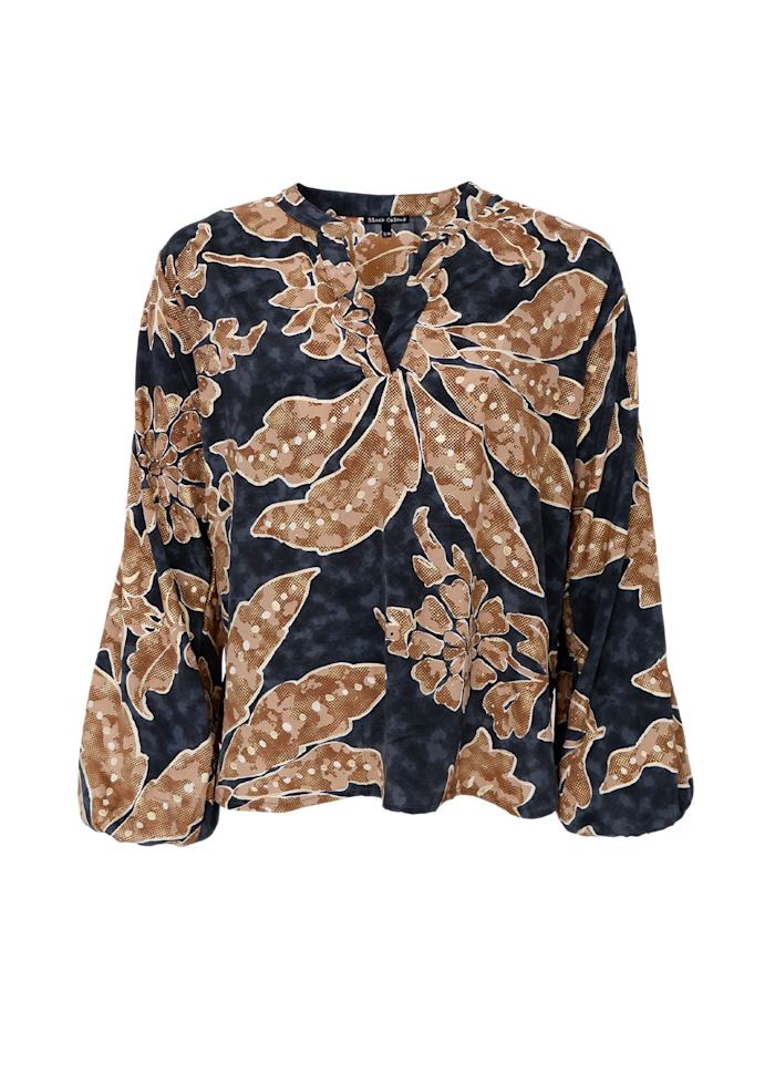 BLACK COLOUR LUNA BLOUSE LILLY BRONZE PETROEL 39208