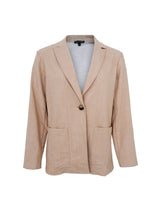 Indlæs billede til gallerivisning BLACK COLOUR BOX BLAZER SAND 40567
