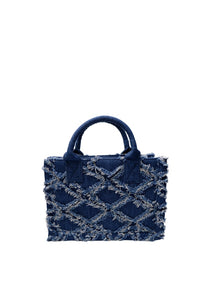 BLACK COLOUR COCO DEMIN SHOPPER DEMIN BLUE