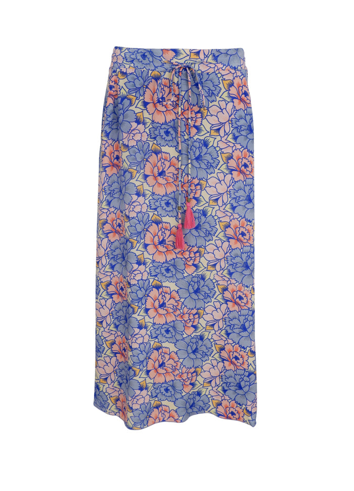 BLACK COLOUR LUNA REGULAR SKIRT BLOSSOM BLUE 39132