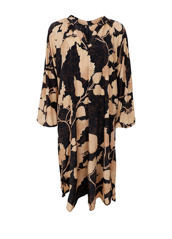 BLACK COLOUR LUNA NELLY DRESS FALL LEAF BLACK 39181