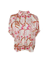 Indlæs billede til gallerivisning BLACK COLOUR BLOUSE ZELENE CORAL MIX 41155
