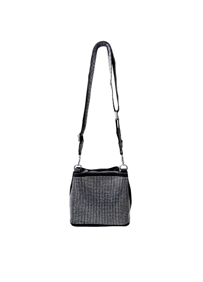 BLACK COLOUR BAG TILIE 9313 BLACK/SILVER