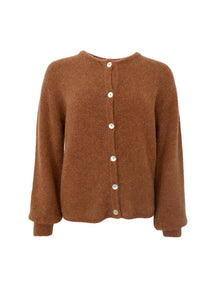BLACK COLOUR BELLA CARDIGAN CAMEL 1205