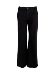 BLACK COLOUR CANVAS BOX STRETCH PANT BLACK 40443