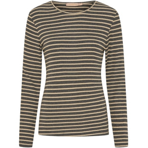 MARTA BLOUSE TEE GRIGRIO/GOLD 5356