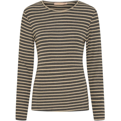 MARTA BLOUSE TEE GRIGRIO/GOLD 5356