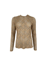 Indlæs billede til gallerivisning BLACK COLOUR LACE BLOUSE FRAPPE BLONDE
