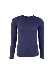 BLACK COLOUR FAYE LUREX BLOUSE NAVY
