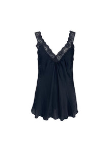 BLACK COLOUR BEA LACE TOP BLACK 40190