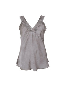 BLACK COLOUR BEA LACE TOP TAUPE